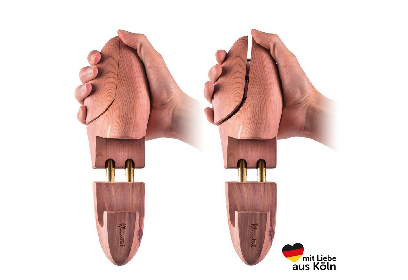 Blumtal Schuhspanner Premium Zedernholz Herren und Damen Größe 38 bis 39 5 Paar mit Schuhlöffel Bild 5