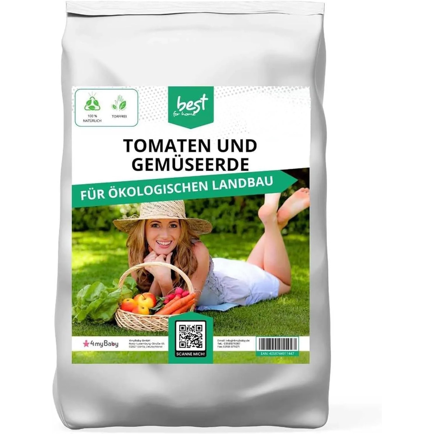 Best for Home Premium Schwarzerde 70 L Universale Tomaten und Gemüseerde
