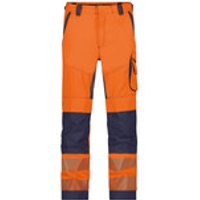 Odessa Sommer Warnschutzhose mit Kniepolstertaschen, neonorange/dunkelblau, Schrittlänge Minus, Größe 52 Bild 2