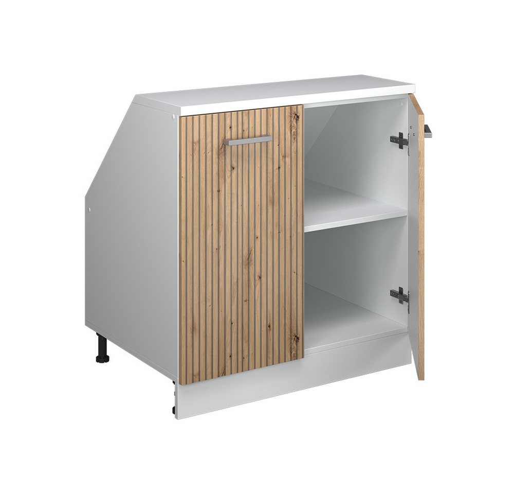 Vicco Kommode Rion, Artisan-Eiche/Weiß, 80 x 81.6 cm mit 2 Türen, Schrankkorpus... (1 St) Bild 3