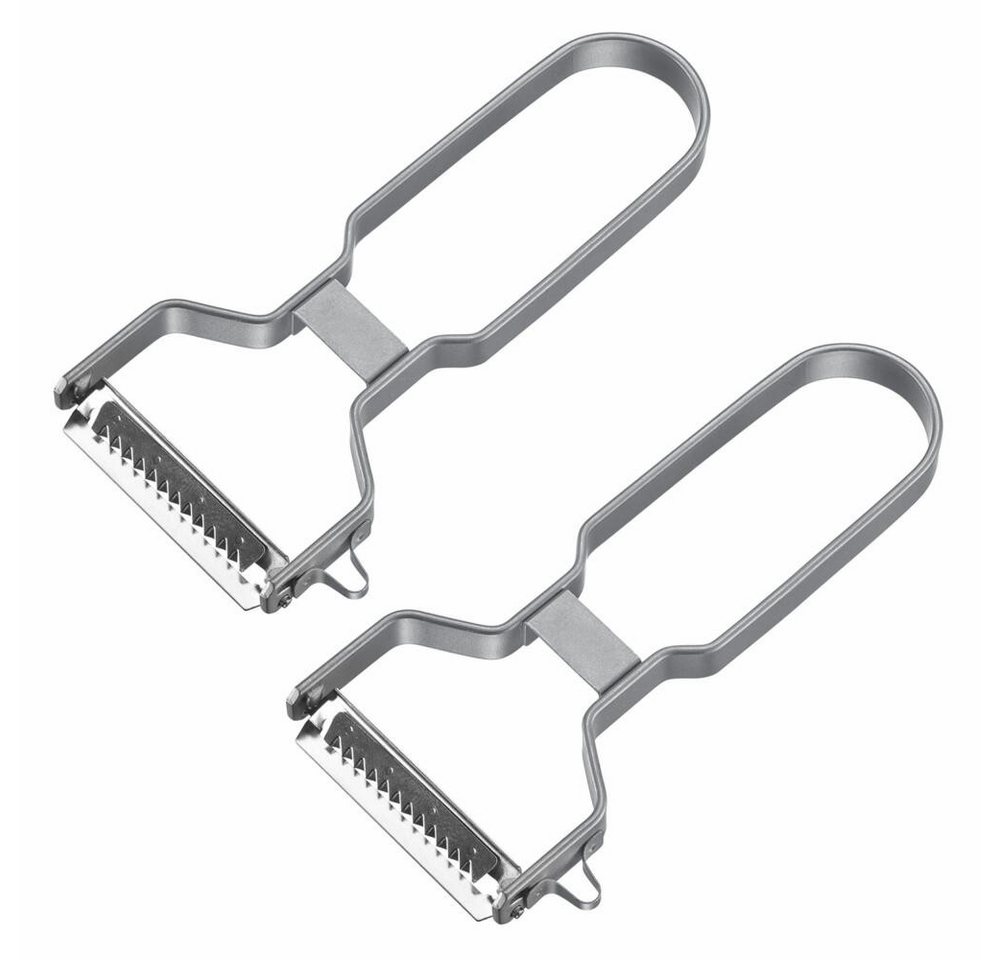 WESTMARK Sparschäler 2 Stk., für dünne Gemüsestreifen für Suppen- & Wok-Perfektion, Made in Germany, spülmaschinengeeignet, robust, langlebig
