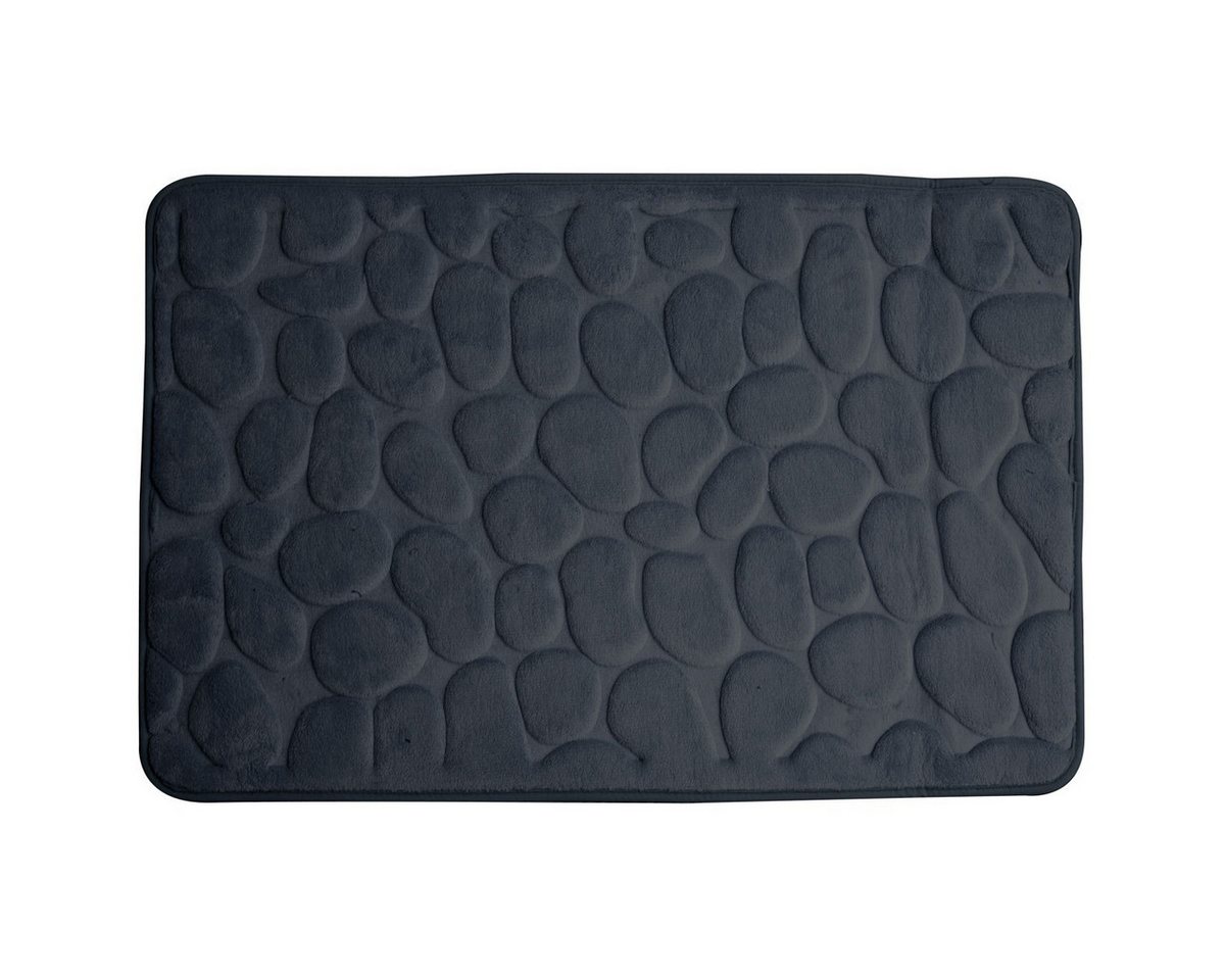Euroshowers GmbH Badematte Memory Foam Rimini Dunkelgrau 60 × 95 cm, 100% polyester, memory foam (stoppning), latex SBR, rechteckig