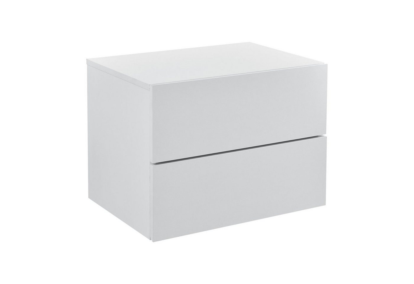 en.casa Hängeschrank »Ampfing« Wandschrank mit 2 Schubladen 40x29x30 cm Weiß Bild 5
