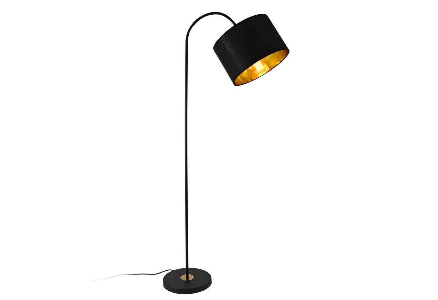lux.pro Stehlampe, ohne Leuchtmittel, »Toledo« 173cm hoch Schwenkbar Schwarz