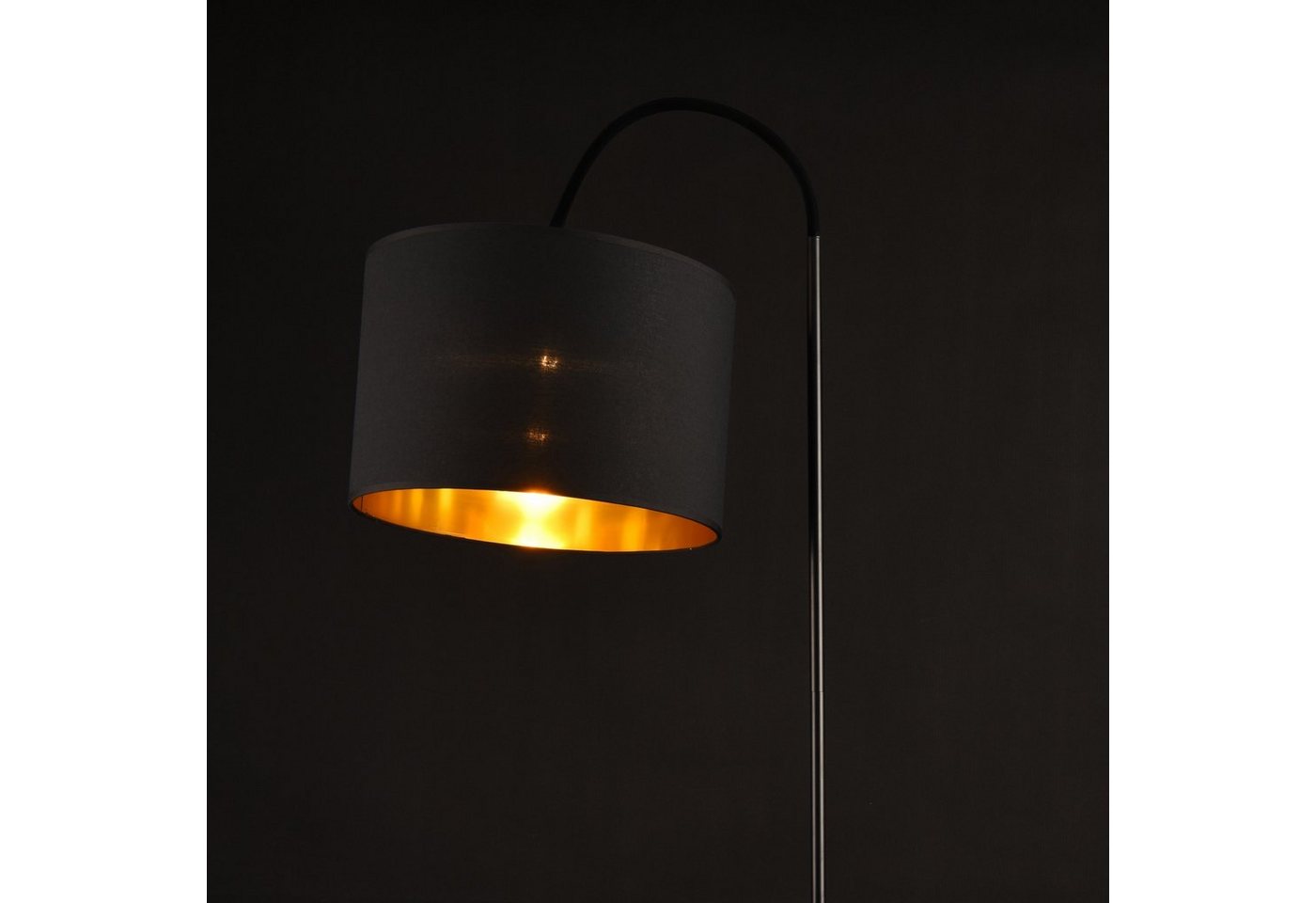 lux.pro Stehlampe, ohne Leuchtmittel, »Toledo« 173cm hoch Schwenkbar Schwarz Bild 4