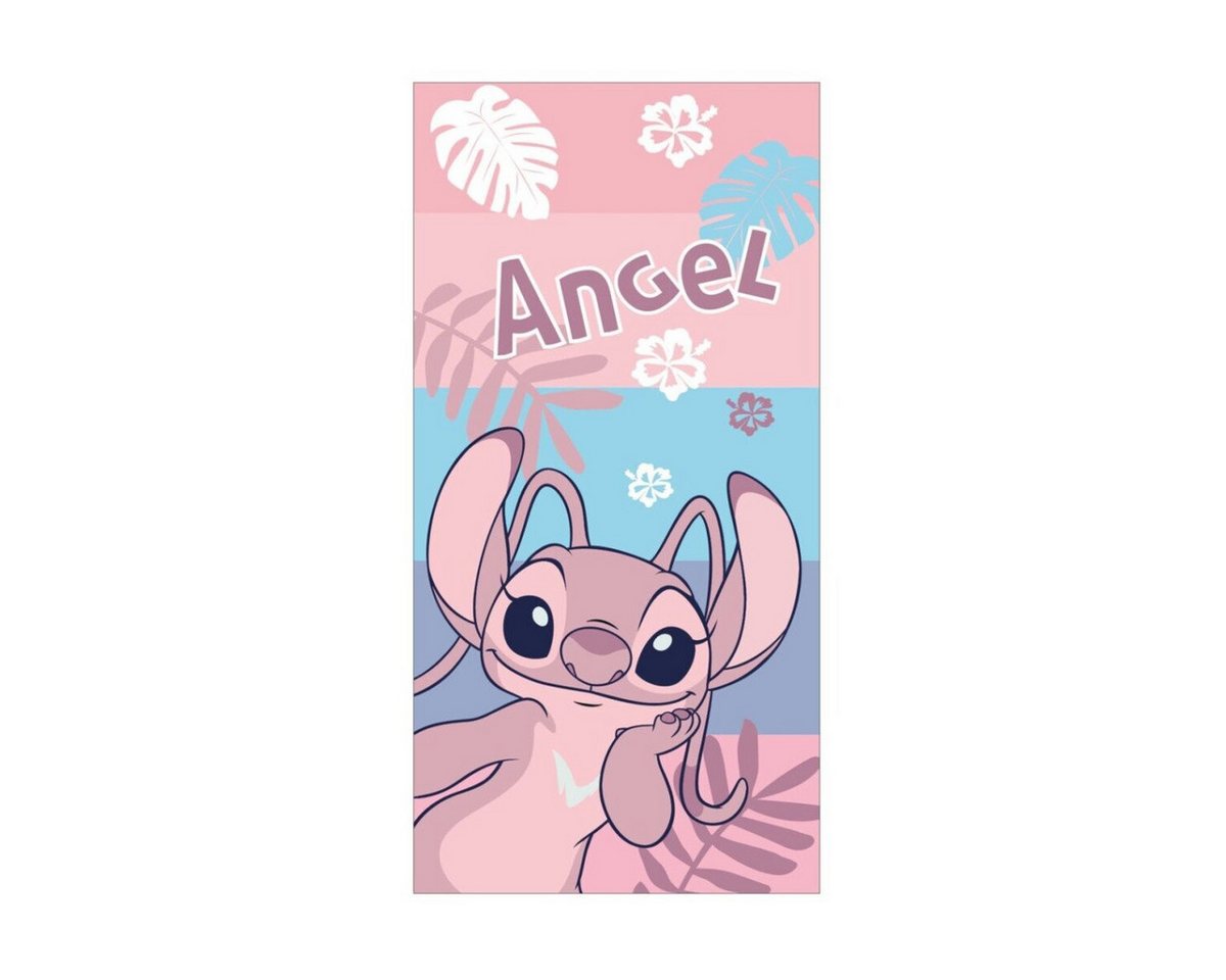 Lilo & Stitch Badetücher Lilo & Stitch Badetuch 70x140cm – Pink Fast Dry Design, 100% Polyester (1-St)
