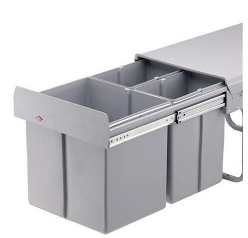 WESCO Einbaumülleimer 787821-85 Trio-Master 40 DT, alugrau Bild 4