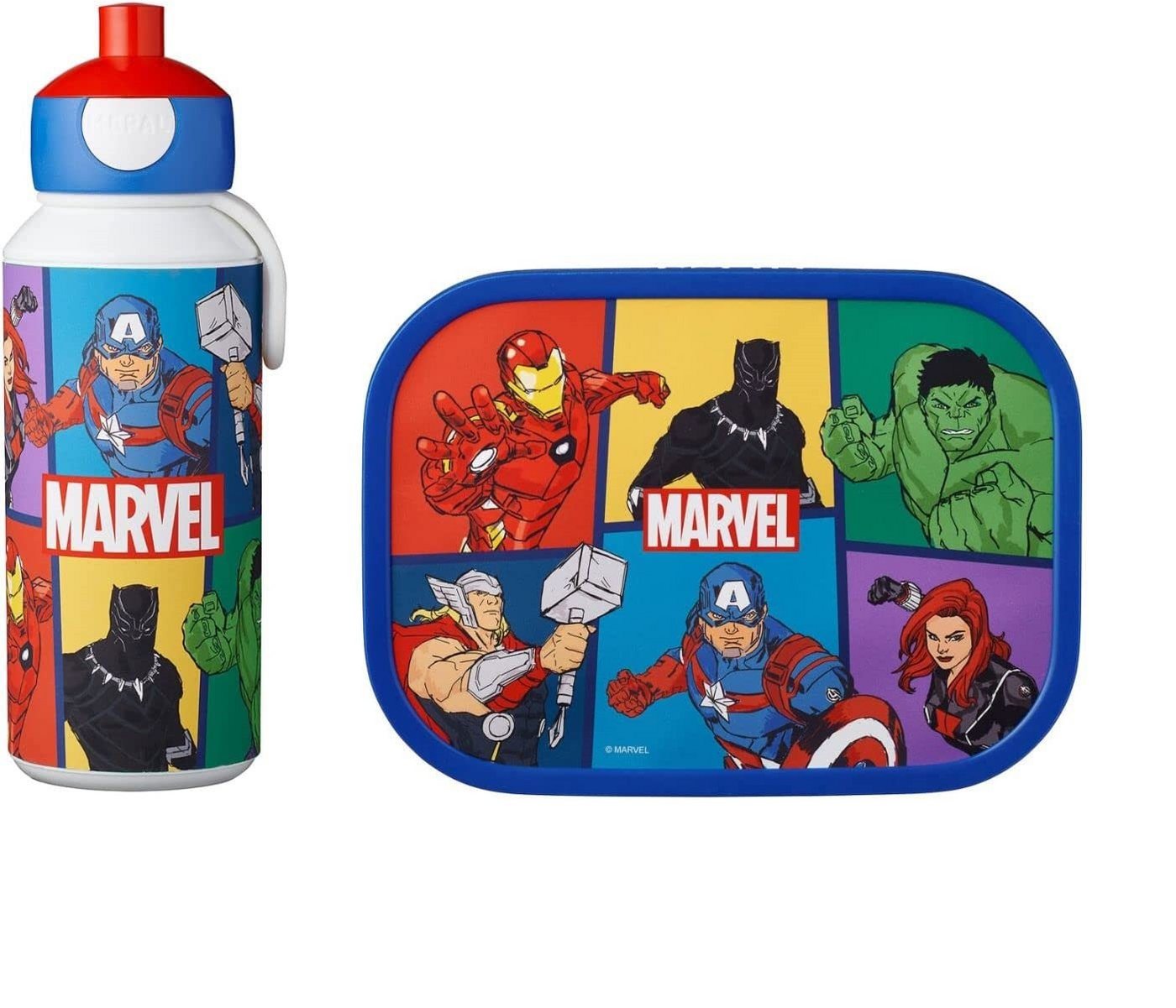 Mepal Lunchbox Lunch Set für Kinder mit Avengers-Motiv, 3-teilig, BPA-frei, spülmaschinengeeignet Bild 3