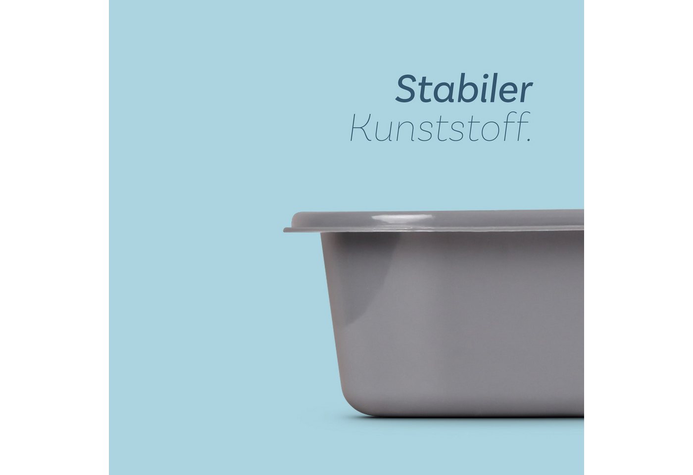 Pro Home Besteckkasten aus PP Kunststoff, 33,5x26x4,5 cm, Besteckeinsatz für handelsübliche Schubladen Bild 3