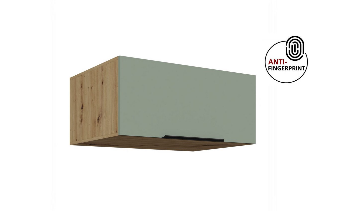 Küchen-Preisbombe Aufsatzschrank 80 cm Küche ARIA Aquamarin Küchenzeile Küchenblock Anti Fingerprint