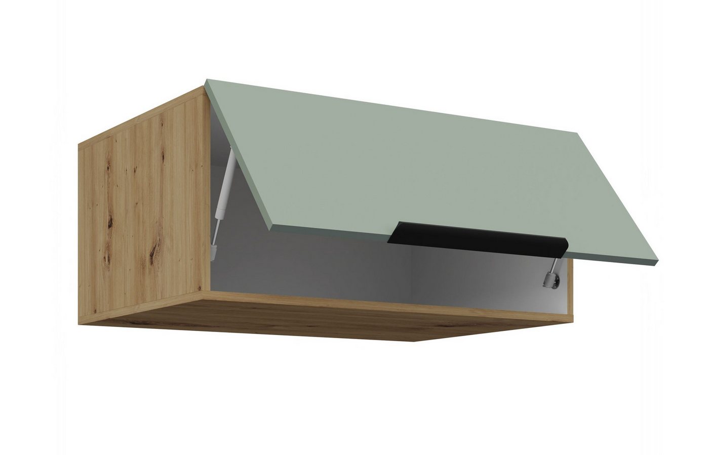 Küchen-Preisbombe Aufsatzschrank 80 cm Küche ARIA Aquamarin Küchenzeile Küchenblock Anti Fingerprint Bild 3