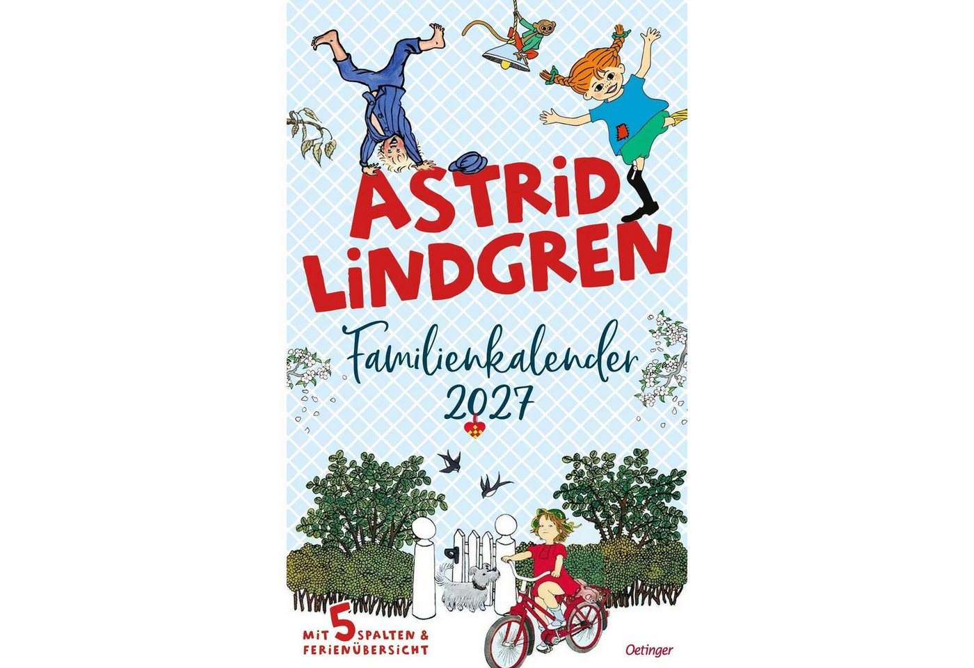 Wandkalender Astrid Lindgren Familienkalender 2027