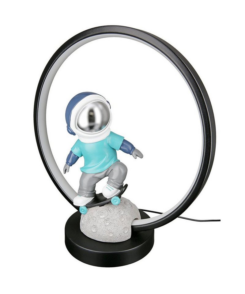 GILDE LED Tischleuchte Astronaut Apollo 52718 Kunstharz 33 cm USB Designleuchte, LED fest integriert Bild 3