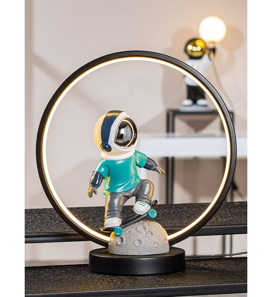 GILDE LED Tischleuchte Astronaut Apollo 52718 Kunstharz 33 cm USB Designleuchte, LED fest integriert Bild 4