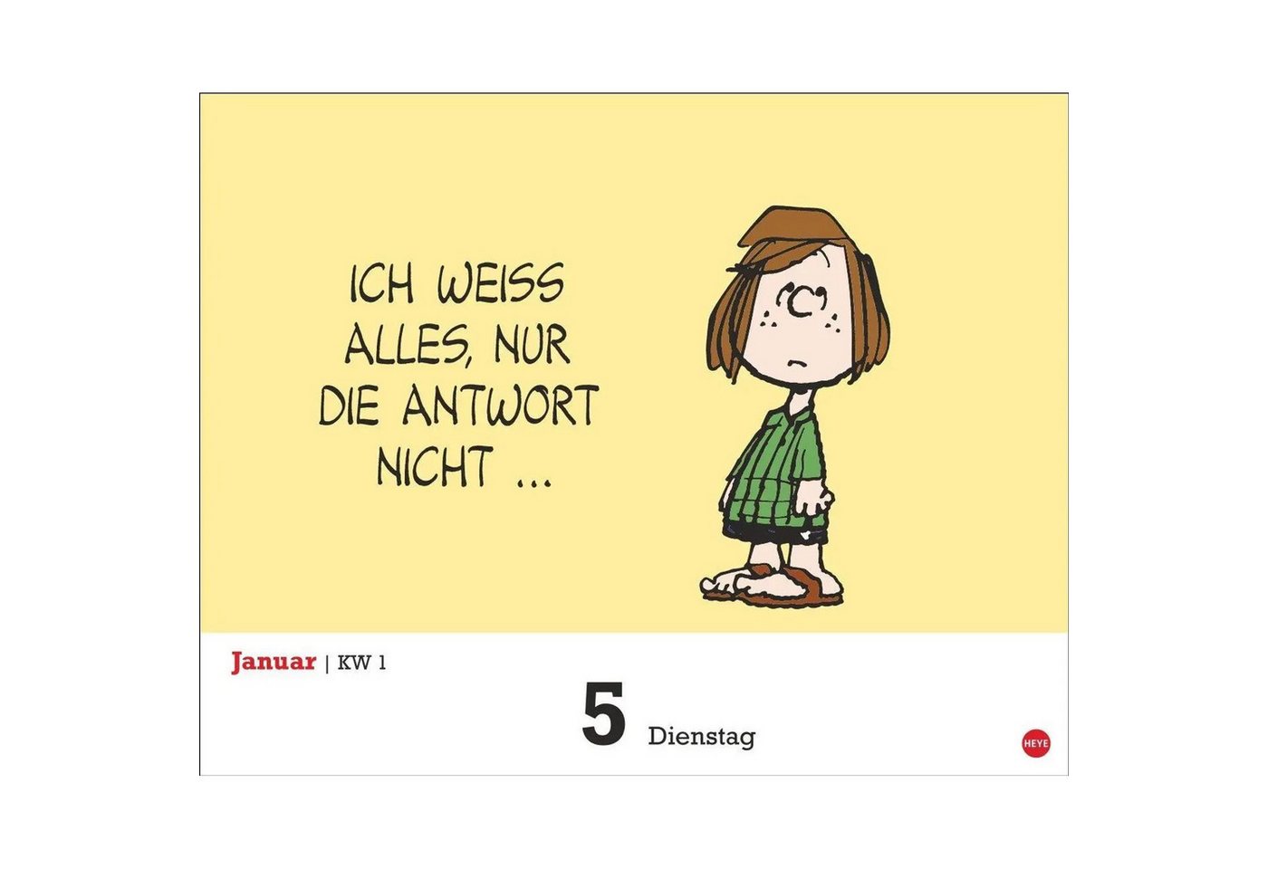 HEYE Abreißkalender Peanuts Tagesabreißkalender 2027