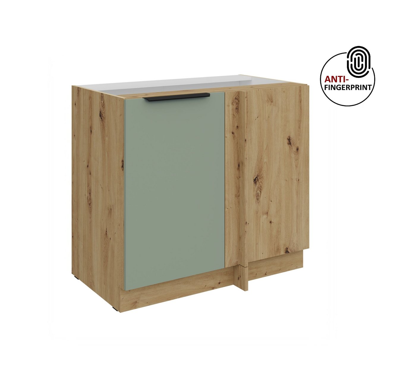 Küchen-Preisbombe Eckunterschrank 105 cm Küche ARIA Aquamarin ultra matt Anti Fingerprint Küchenzeile Bild 2