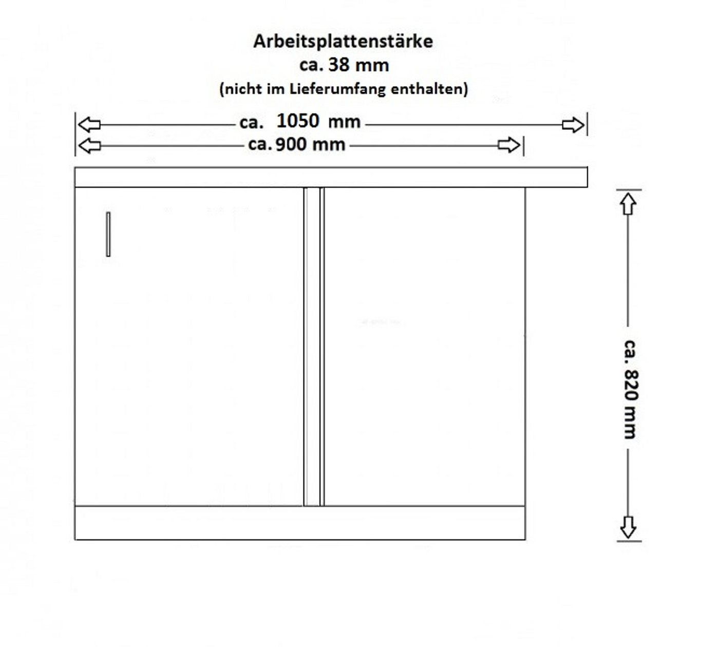 Küchen-Preisbombe Eckunterschrank 105 cm Küche ARIA Aquamarin ultra matt Anti Fingerprint Küchenzeile Bild 4