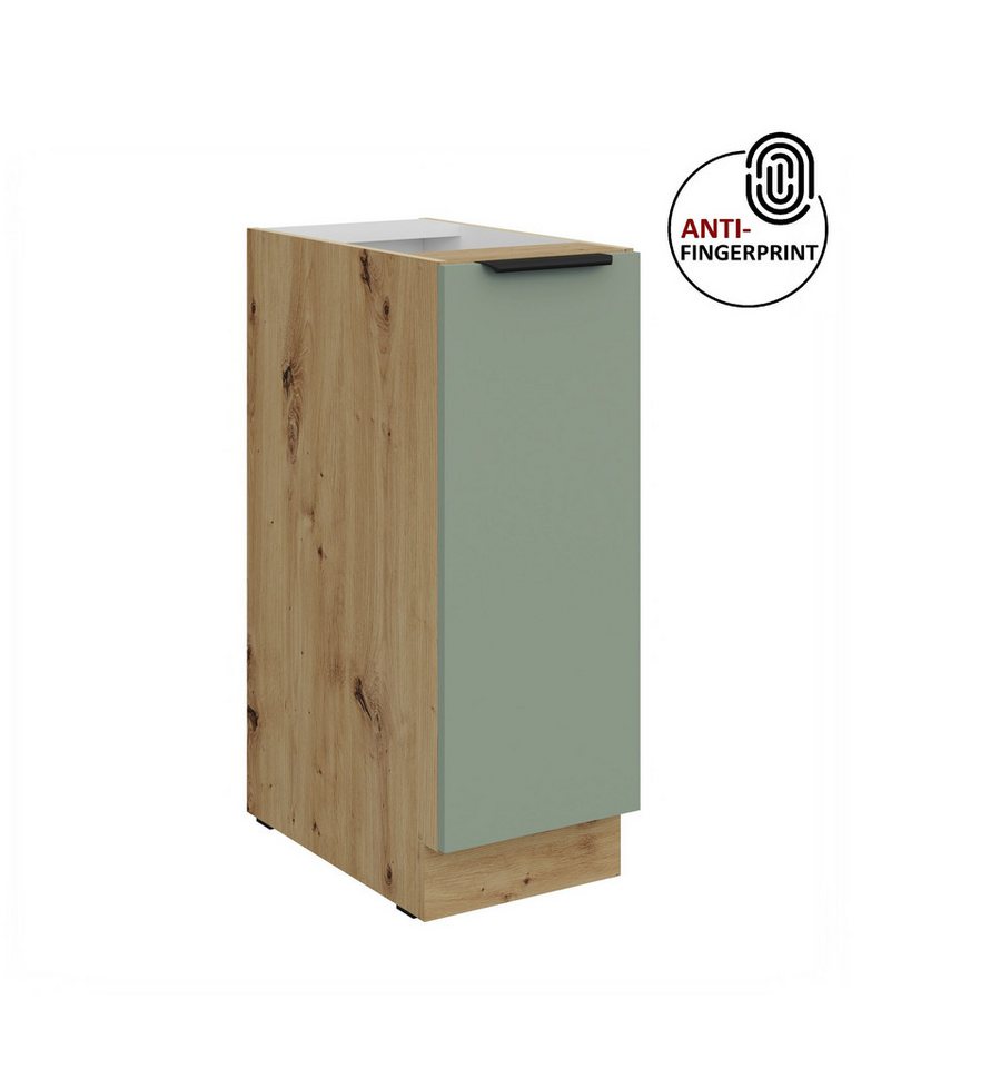 Küchen-Preisbombe Unterschrank Schrankauszug 30 cm Küche ARIA Aquamarin Anti Fingerprint Küchenzeile