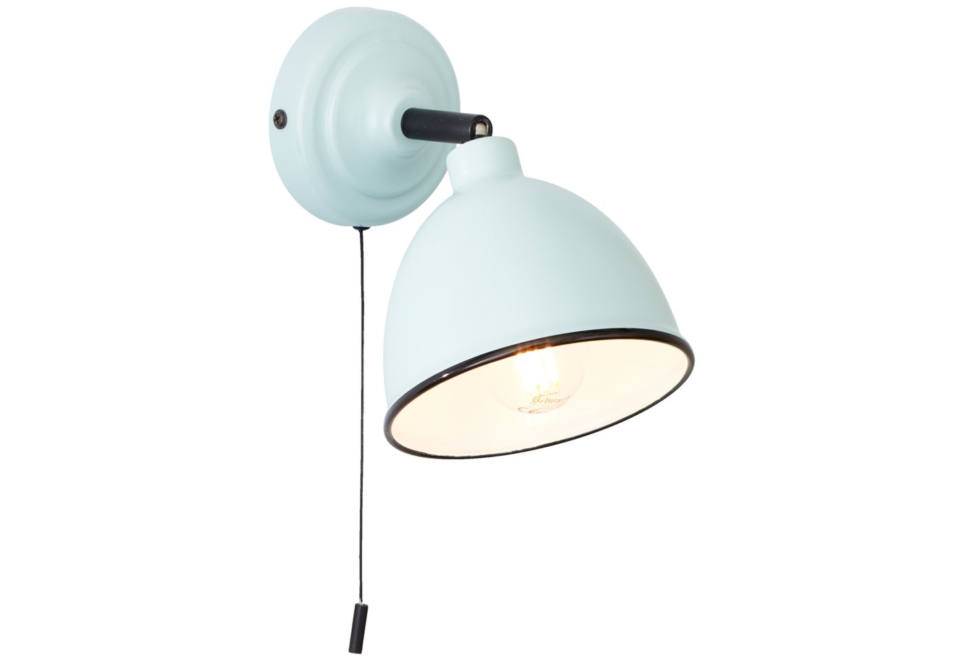 Lightbox Wandleuchte, ohne Leuchtmittel, Wandlampe, schwenkbar, Schalter, 13x13x20cm, E14, max. 28W, hellblau Bild 5