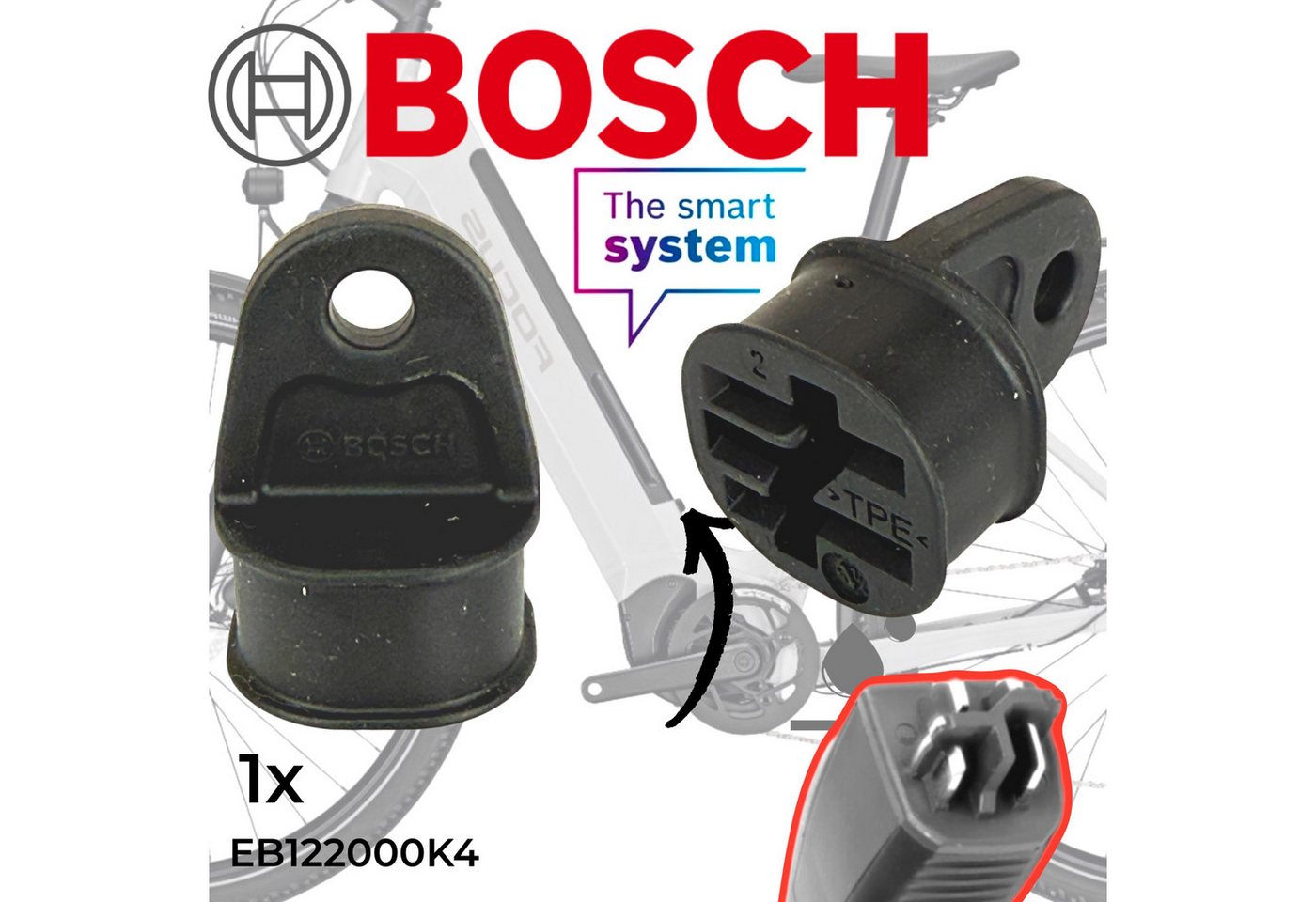 BOSCH Fahrradkurbel Bosch Ebike Pin Steck Kontakte Transport Schutz (das smarte System)