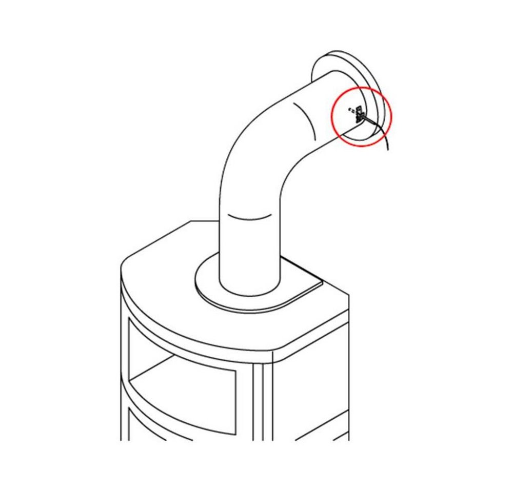 Naber Abluft-Set Naber COMPAIR Funk-Temperatursensor für Kaminofen