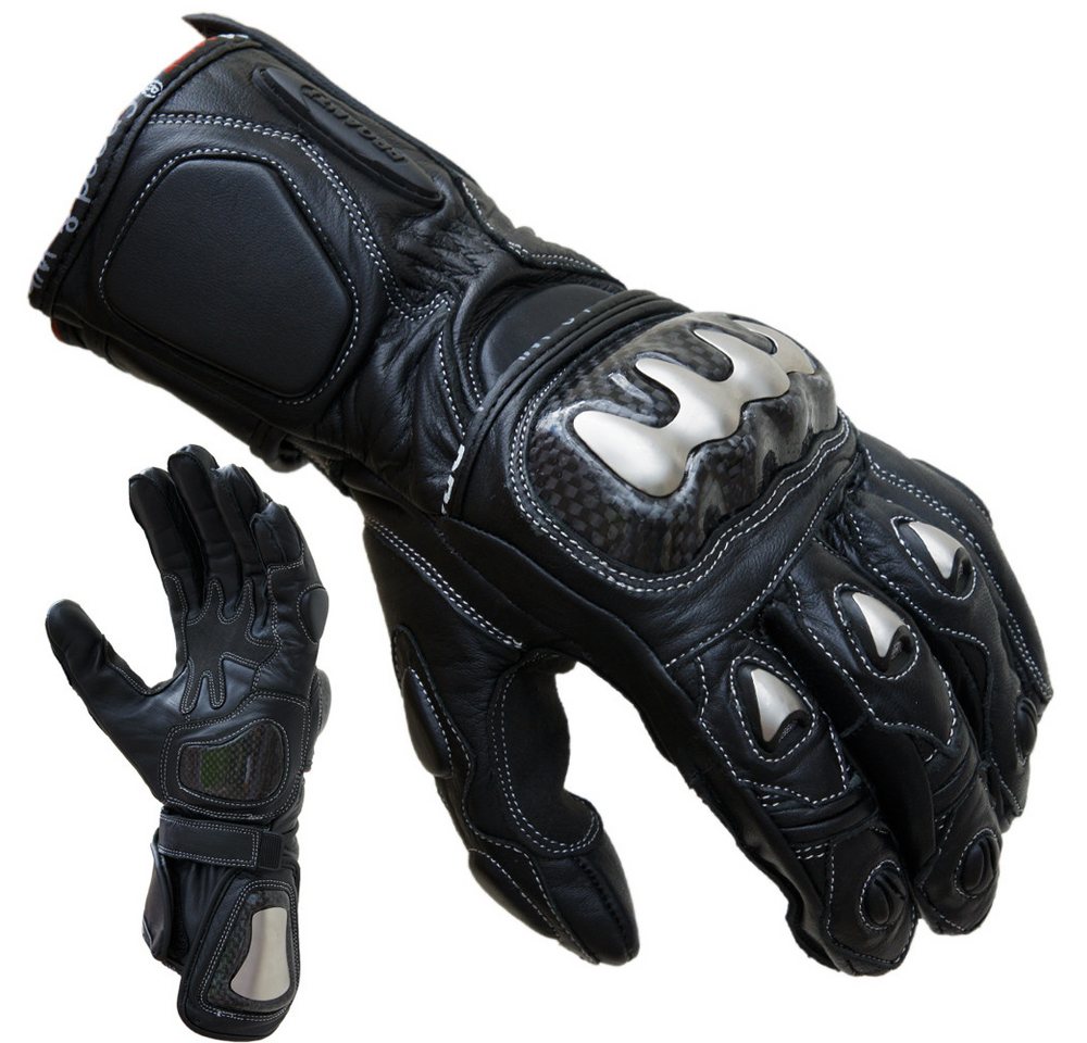 PROANTI Motorradhandschuhe PROANTI Motorradhandschuhe Racing Pro schwarz