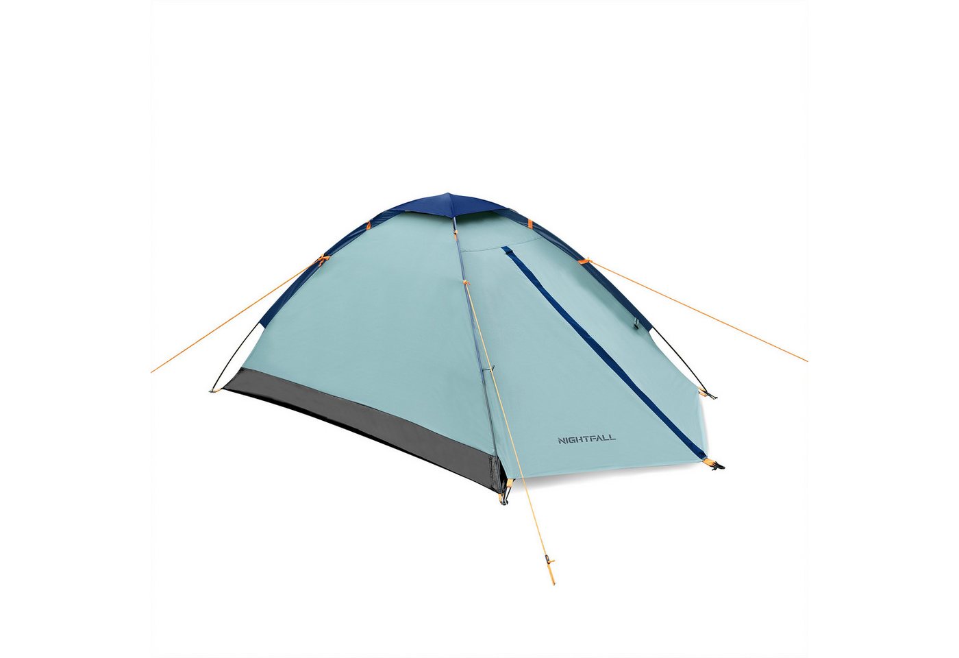 NILS CAMP Kuppelzelt Outdoorzelt Zelt "Nightfall" Trekkingzelt Campingzelt hellblau, Personen: 2, Ultraleichtes 2-Personen Campingzelt mit nur ca. 1,6 kg Gewicht Bild 5