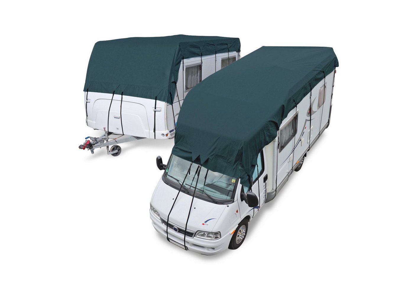 deiwo Wohnwagenschutzhülle Wohnwagen & Wohnmobil Schutzdach 6 x 3 m vierlagig Bild 2
