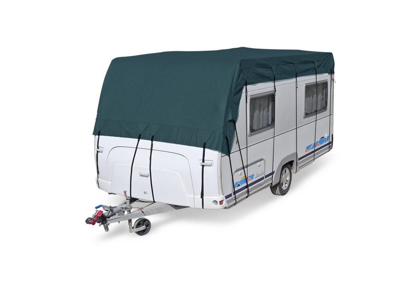 deiwo Wohnwagenschutzhülle Wohnwagen & Wohnmobil Schutzdach 6 x 3 m vierlagig Bild 5