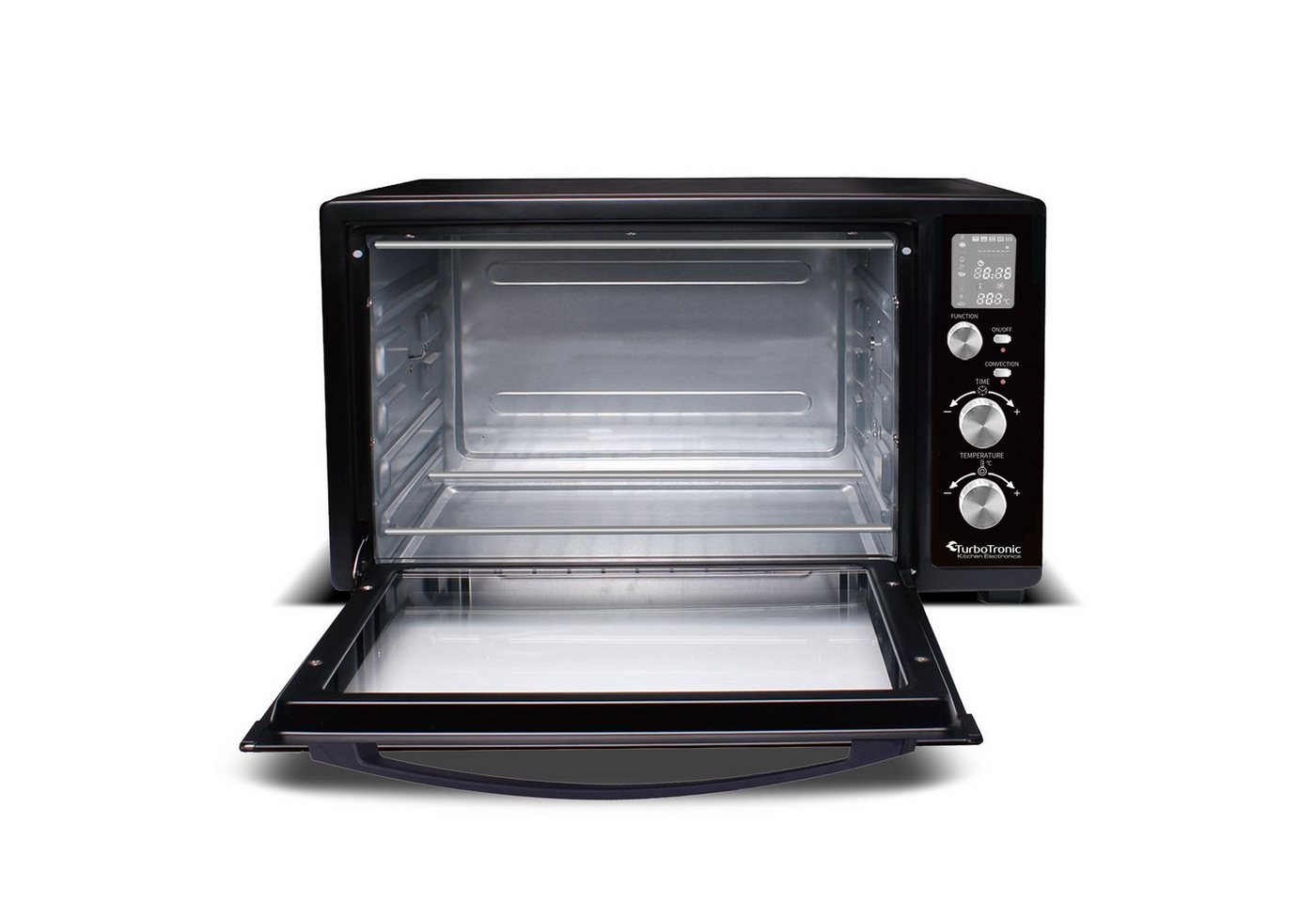 TurboTronic by Z-Line Minibackofen 2000 W 45 l Mini Backofen digital Umluft Drehspieß Grill Pizzaofen, Minibackofen 45 Liter, Tischbackofen, kleiner Backofen, Dörrgerät XXL Bild 3