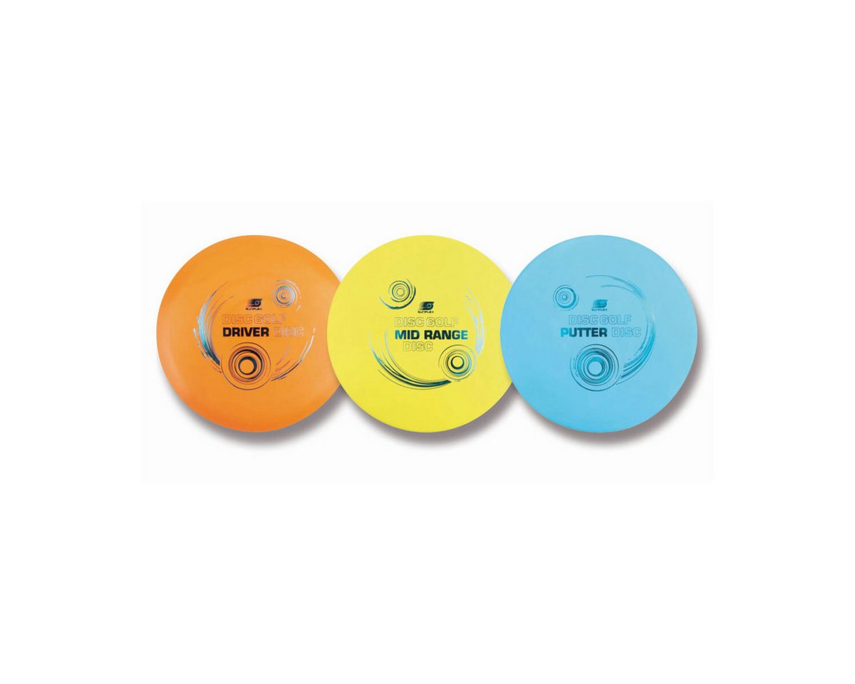 Sunflex Wurfscheibe Disc Golf Set mit Tragetasche