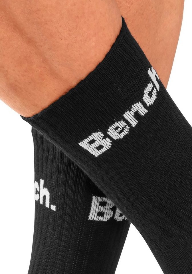 Bench. Tennissocken Damen Herren Sportsocken, Laufsocken, Crew Socken (Packung, 12-Paar, Großpackung Gr. 35-38 bis 47-48) mit Fuß Polsterung, Baumwoll Frottee Bild 3
