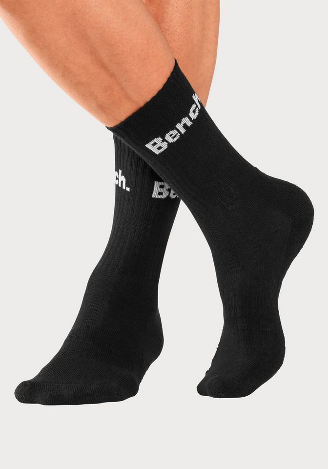 Bench. Tennissocken Damen Herren Sportsocken, Laufsocken, Crew Socken (Packung, 12-Paar, Großpackung Gr. 35-38 bis 47-48) mit Fuß Polsterung, Baumwoll Frottee Bild 5