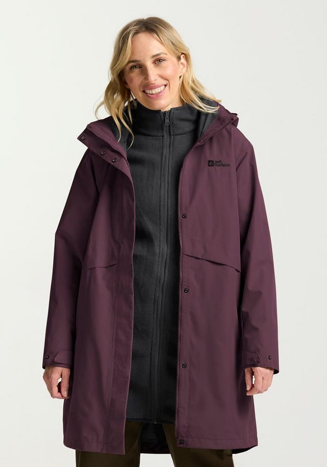 Jack Wolfskin 3-in-1-Funktionsmantel BAYLIGHT 3IN1 COAT W 3-in-1 Mantel, warm, wasserdicht und winddicht