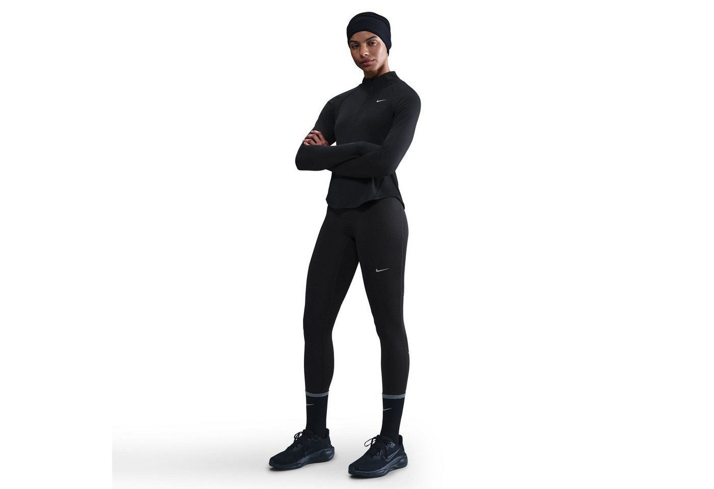 Nike Lauftights W NK DF TEMPO HR 7/8 TGHT für Laufen, schnell trocknend, atmungsaktiv, mit elastischem Bund Bild 5