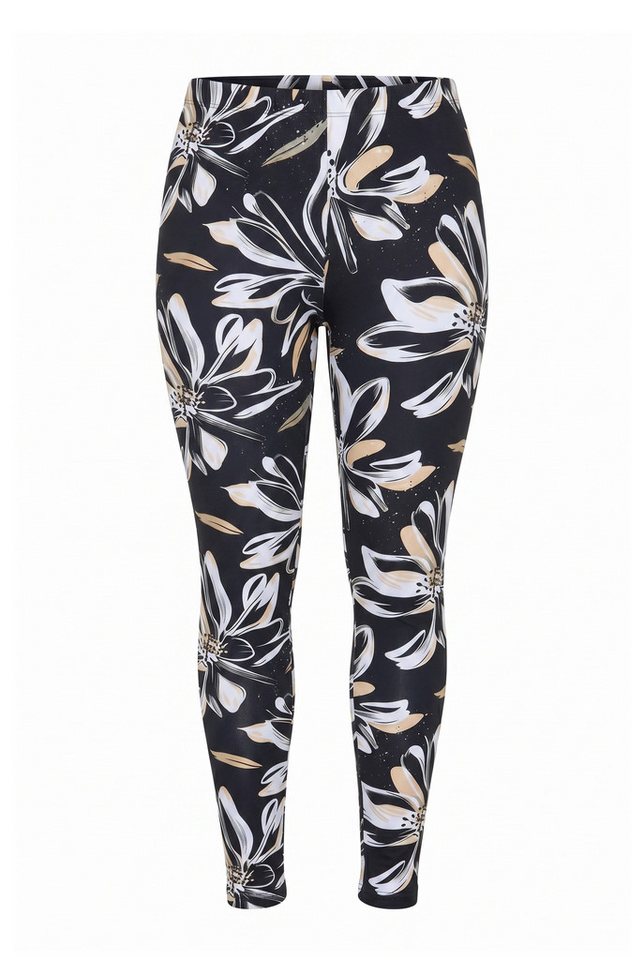 MIAMODA Funktionshose Leggings Tight Fit Blumenmuster Bild 2