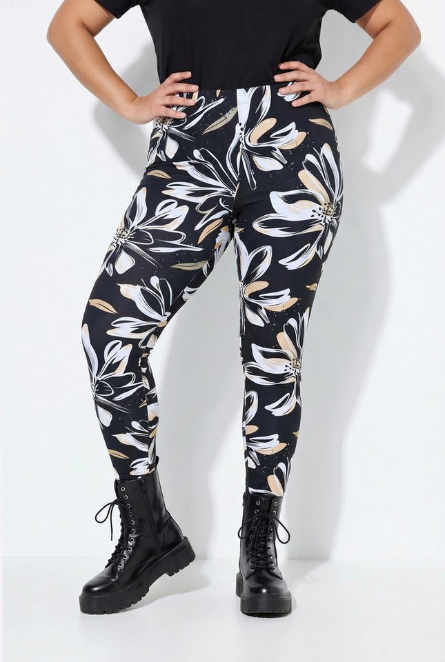 MIAMODA Funktionshose Leggings Tight Fit Blumenmuster Bild 3