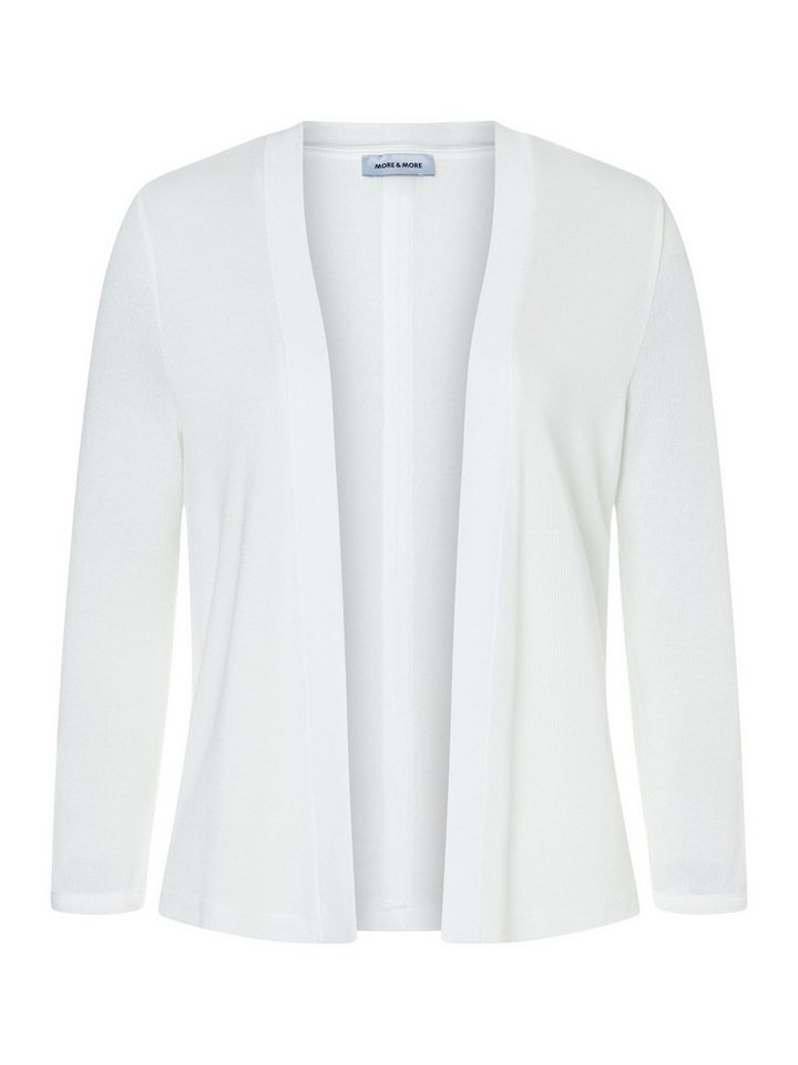 MORE&MORE Funktions-Kapuzensweatjacke leichte, softe 3/4 Arm Shirtjacke Bild 3