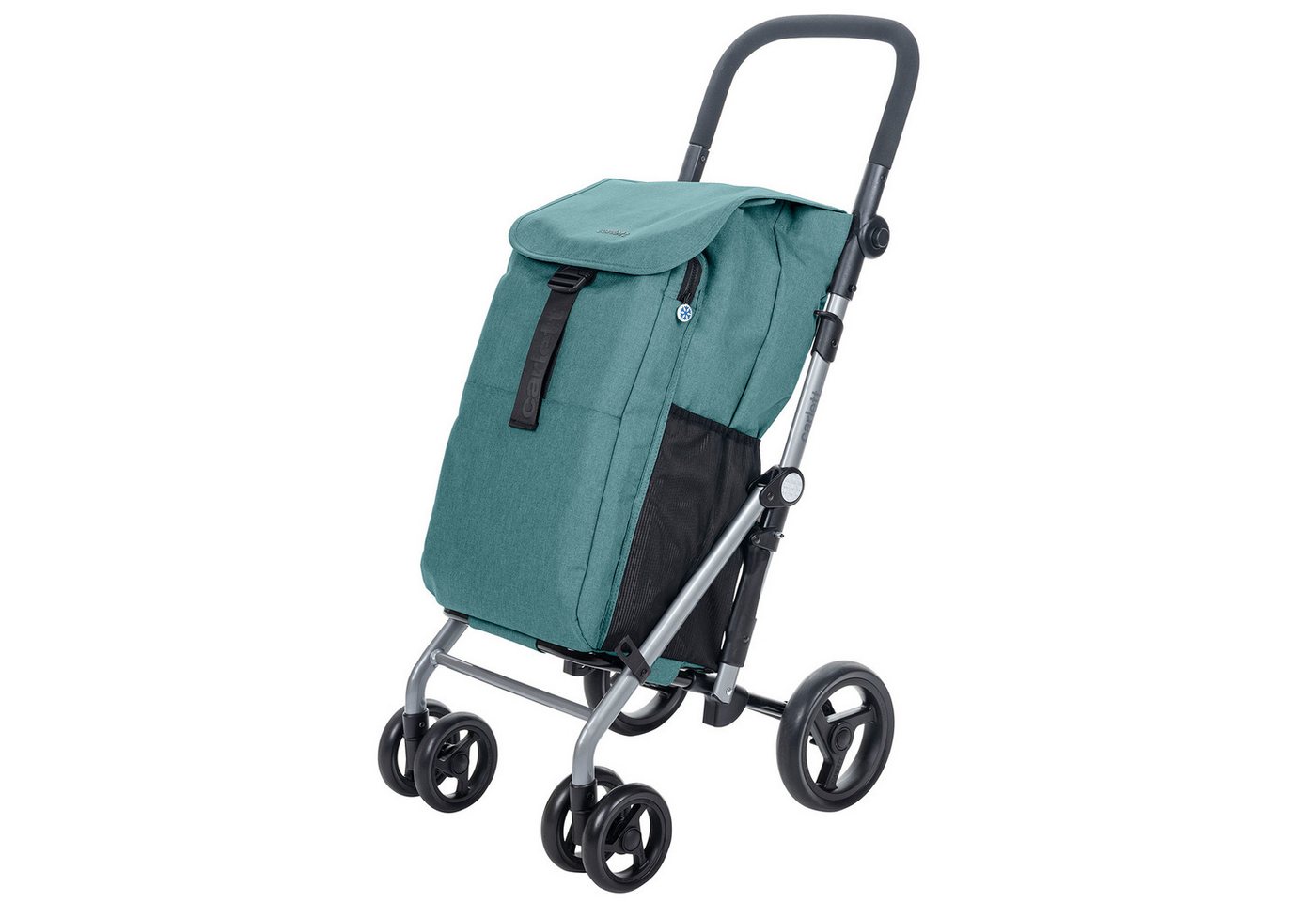 Carlett Einkaufstrolley Einkaufswagen Klappbar Grocery Trolley Shopping Cart, 53 l, Kühltasche 10L, eine Große Kapazität von 25 kg, Für Einkaufen Bild 2