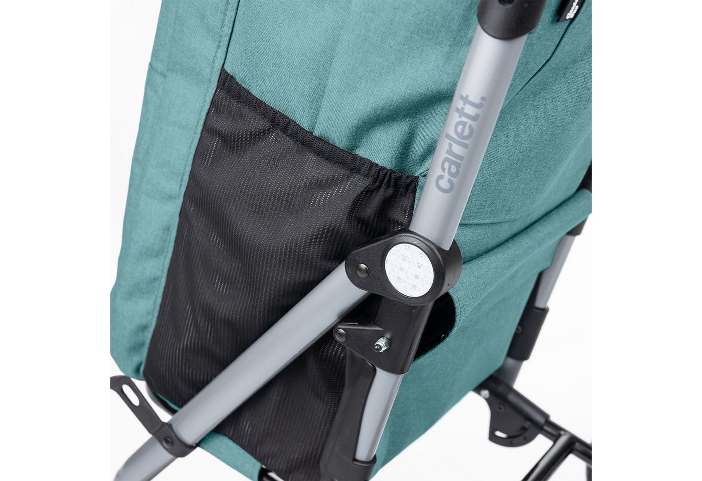 Carlett Einkaufstrolley Einkaufswagen Klappbar Grocery Trolley Shopping Cart, 53 l, Kühltasche 10L, eine Große Kapazität von 25 kg, Für Einkaufen Bild 4