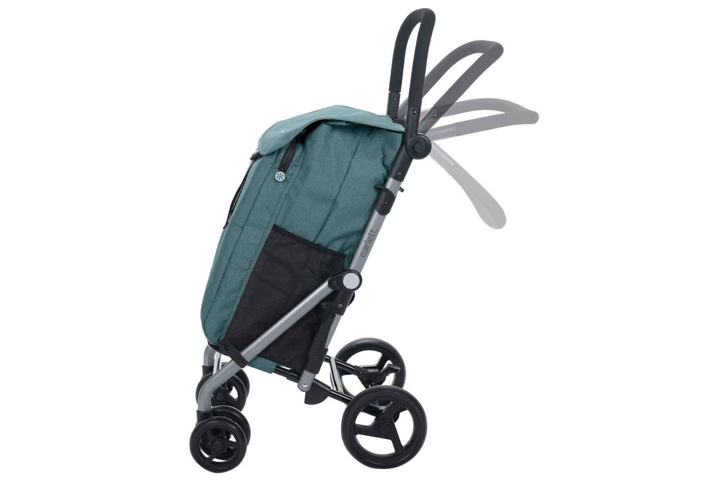 Carlett Einkaufstrolley Einkaufswagen Klappbar Grocery Trolley Shopping Cart, 53 l, Kühltasche 10L, eine Große Kapazität von 25 kg, Für Einkaufen Bild 5