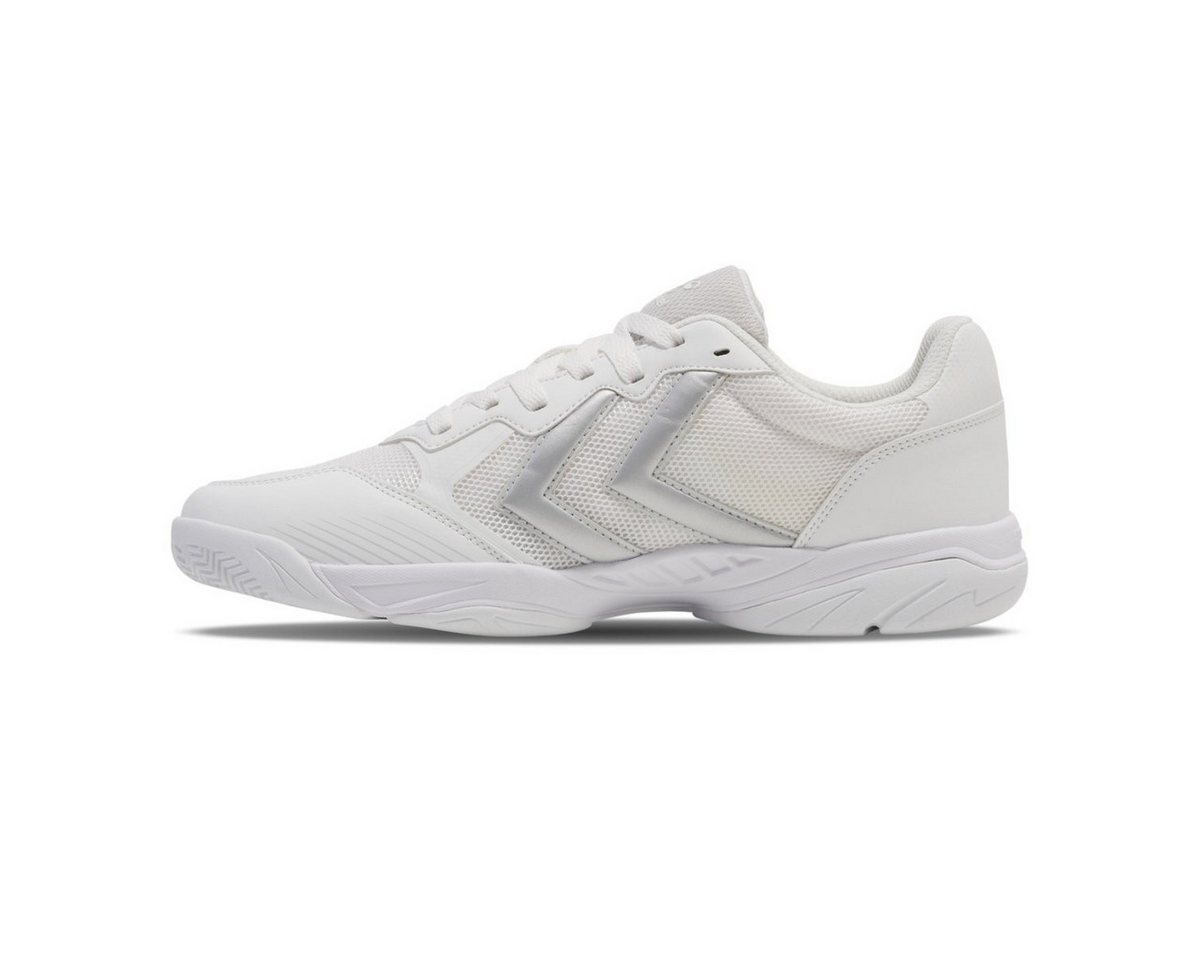 hummel Hallen-Indoorschuhe AEROTEAM III weiss/silbergrau Herren Badmintonschuh