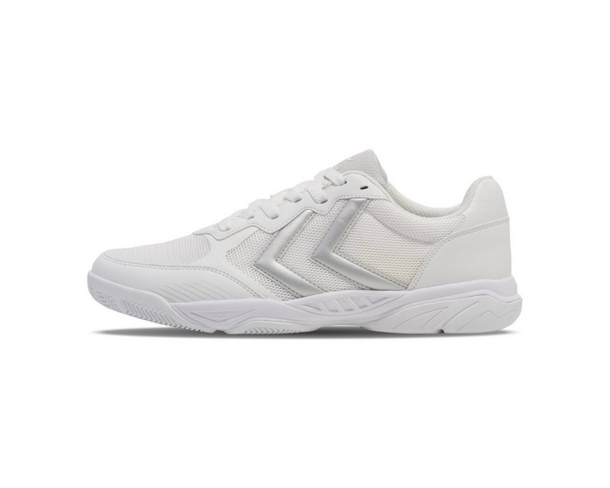 hummel Hallen-Indoorschuhe AEROTEAM III weiss/silbergrau Herren Badmintonschuh Bild 3