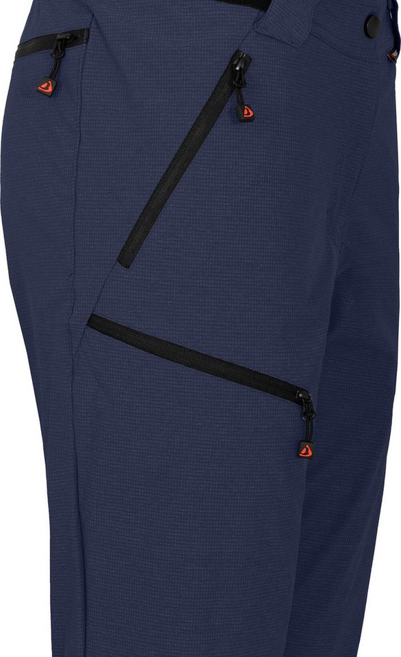 Bergson Outdoorhose PORI Bermuda Damen Wandershorts, robust, elastisch, Normalgrößen, peacoat blau