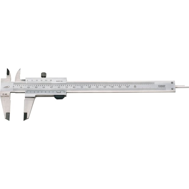 Helios Preisser - Messschieber M. Feststellschraube Din862 Tiefenm. Eckig 0-150 Mm