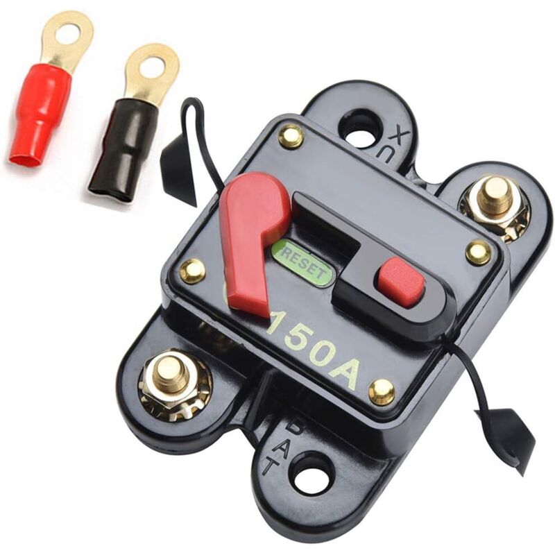 12-24 V Gleichstrom-sicherung 150 A (rückstellfunktion) Für Auto, Boot, Fahrrad, Autoradio (150 A) Ohne Anschlüsse