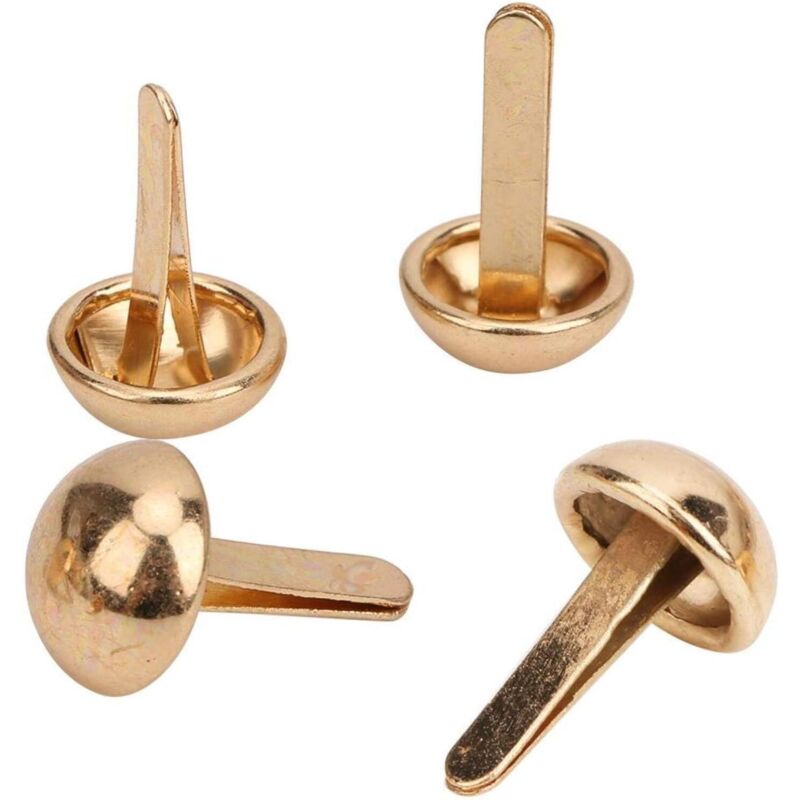 (10 Mm Gold) 100 Stück Pilzförmige Polsternägel