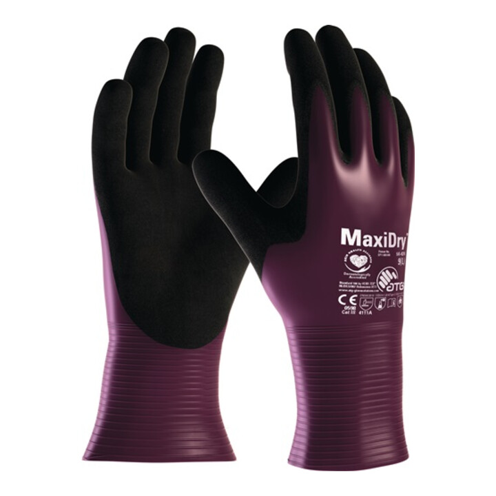 Atg - Chemikalienhandschuhe Maxidry® 56-426 Größe 10 Lila/schwarz ( 4702000168 )