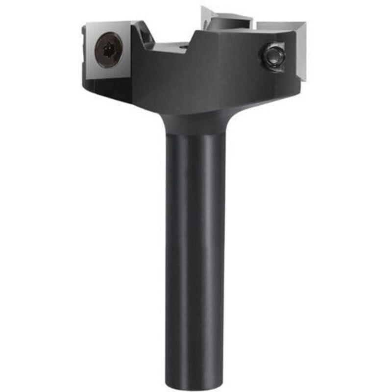 Amxcnoy 12-mm-flächenfräser – 60-mm-schaft – 60-mm-schnittdurchmesser – 3 Hartmetall-wendeschneidplatten Für Hartholz – Schnelles Und Glattes Finish