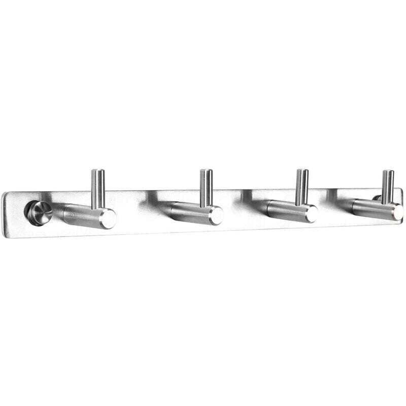 Amxcnoy 4 Bademantelhaken – Edelstahl, Wandmontage – 31 Cm Länge – Tragkraft 10 Kg – Schraubmontage